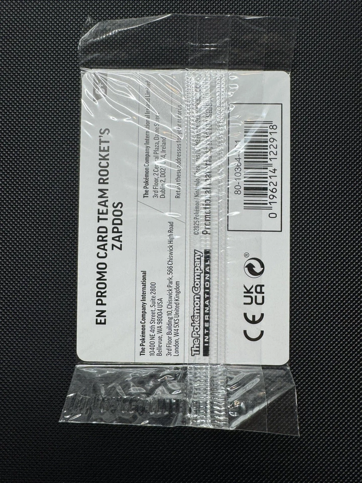 (SEALED) Team Rocket's Zapdos 070/182 Pokemon Destined Rivals GameStop Promo NM - Image 2 of 2