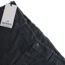 Mason's NWT Chinos / Casual Pants Size 52 (36 US) In Solid Gray Corduroy