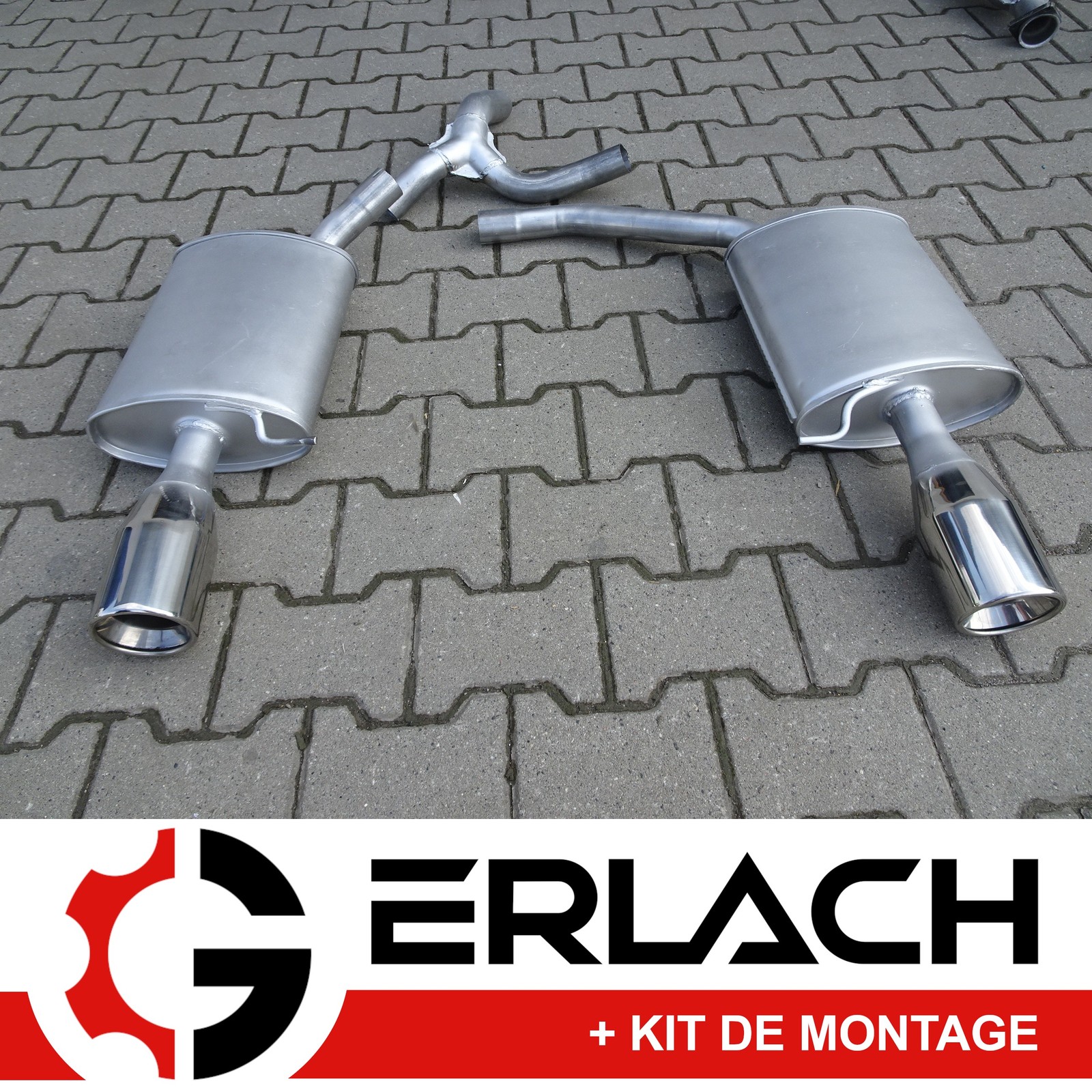 Echappement Ford S-Max 2.5 ST silencieux 100mm pour moteur EcoBoost 2.0 et 2.3