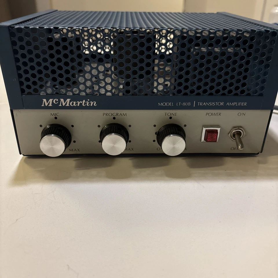 McMartin Model LT-80B Transistor Amplifier, Tested, Clean, Vintage, Muzak U902 - Image 4 of 4