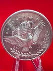 ✳️Vintage - Eagle with 8 Stars/Flag - Silver Trade Unit✳️ - with/Scales Reverse