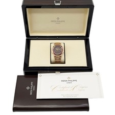 Patek Philippe Nautilus 5723/112R 18K Rose Gold Baguette Ruby Automatic Watch 2