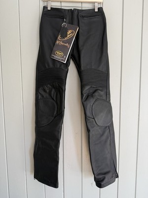 NWT Harley Davidson x Vanson Black Leather Pants Moto Trousers 4 NEW