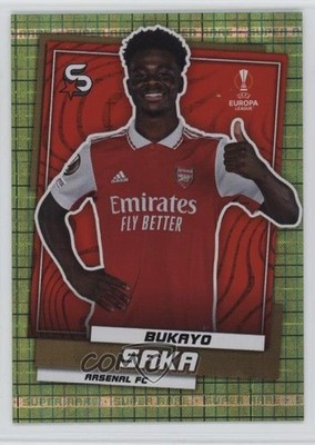 2022-23 UEFA Club Competitions Superstars Super Rare Mint /199 Bukayo Saka 1in8