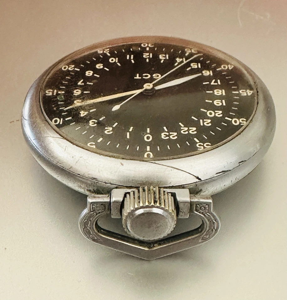 Reloj Bolsillo ELGIN USAAF Emitido Tipo A-13 GCT NAVEGATOR Cuerda Manual-FUNCIONAMIENTO COMPLETO Foto 4 de 4