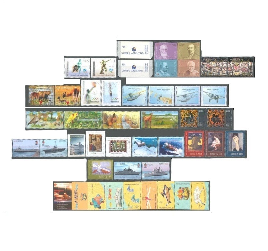 1996 AÑO COMPLETO NUEVO COMEMORATIVOS Y ORDINARIOS ARGENTINA MNH