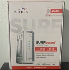 ARRIS SURFboard DOCSIS 3.0 Cable Modem SB6190 In Box - Xfinity Cox, Spectrum