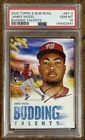 JAMES WOOD 2025 TOPPS X BOB ROSS BUDDING TALENTS ROOKIE RC #BT-2 GRADED PSA 10