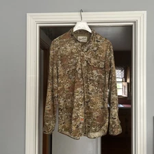 Duck Camp Midland Vented 2.0 Camo Camouflage Button Up Shirt Men’s Size L