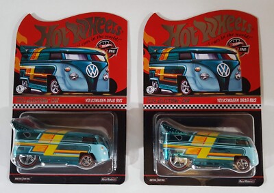 Hot Wheels 2025 Volkswagen Drag Bus w/ RLs, M/M & Chrome Wheels, Metal Base