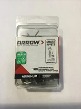 Arrow Short Brown Rivets 1/8 in 100 PK