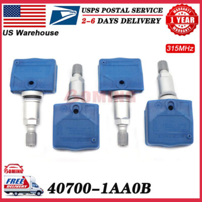 NEW 4x TPMS TIRE PRESSURE SENSOR 40700-1AA0B For Nissan Maxima Altima Infiniti