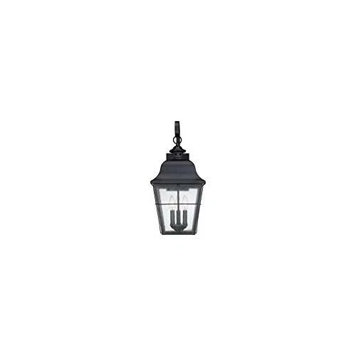 Quoizel MHE8410K 3-Light Millhouse Outdoor Lantern in Mystic Black - Picture 5 of 7