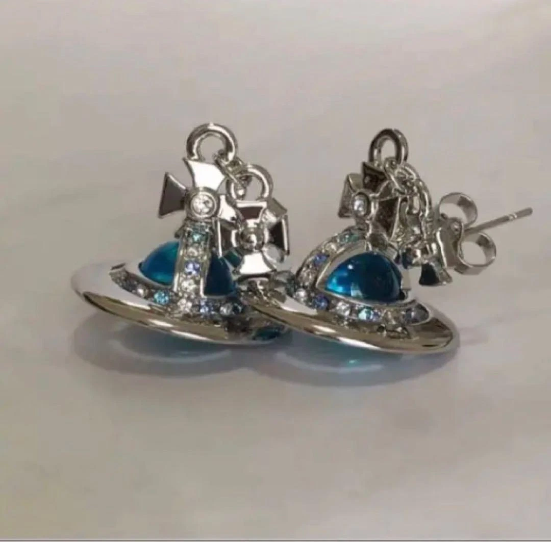 Blue vivienne westwood sale earrings