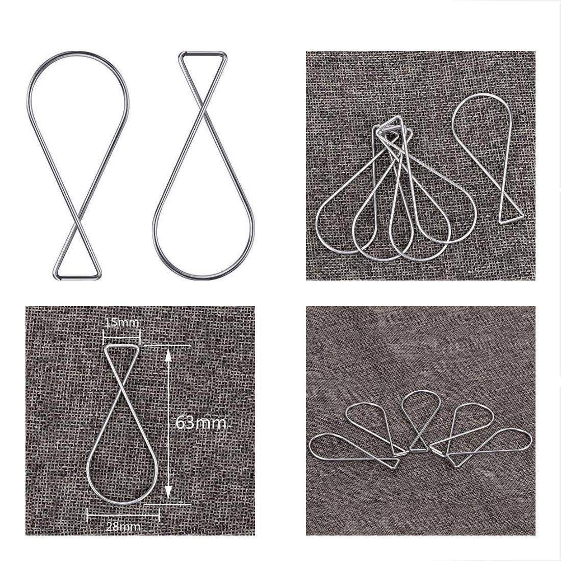 Zhehao 150 Pack Ceiling Hooks Drop Ceiling T Bar Hangers Clips