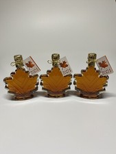 Drei 250 ml Maple Leafs 100%🍁Bio & Pure Wisconsin Maple Sirup Medium Amber