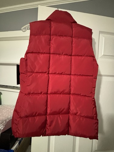 Tommy Hilfiger Women’s Vest Puffer Red Full Zip Size S/P - Picture 5 of 8