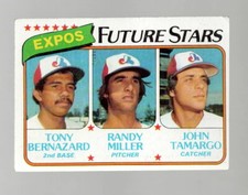 1980 Topps #680 Tony Bernazard /Randy Miller /John Tamargo Excellent/NM