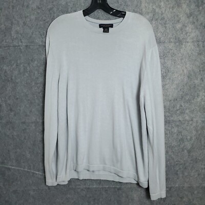 Banana Republic Silk Cashmere Sweater Mens Large Blue V Neck