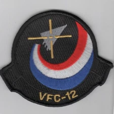 VFC-12  ADVERSARY SQUADRON EMBROIDERED BLACK JACKET PATCH