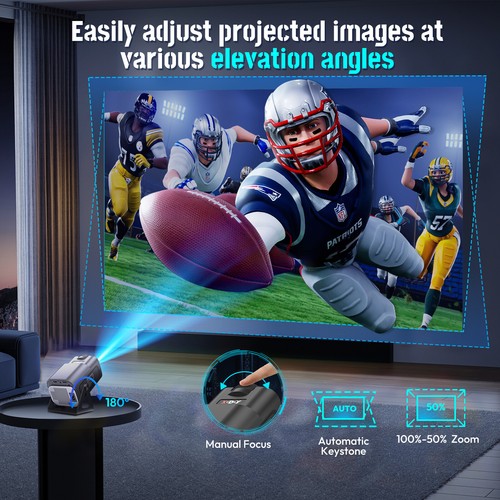 5G Smart LED Mini Projector Bluetooth WiFi Projector Home Theater Android & IOS - Picture 30 of 37