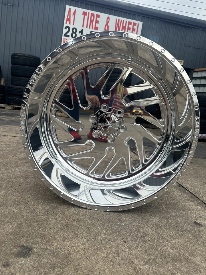 4 New 24x12 AMERICAN FORCE  KASH W/35125024 6x139 For GMC CHEVY RAM TRUCKS - Image 4 of 4