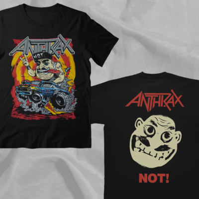Anthrax Band Not Man Retro 90s Black Double Sided T-Shirt | eBay