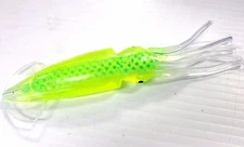 Squidnation Mauler Trolling Squids 7" Softplastic Lures Pack of 4 DOLPHIN GREEN