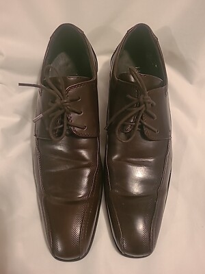 Unlisted Kenneth Cole Dark Brown Leather Dress Shoes Men display picture 2