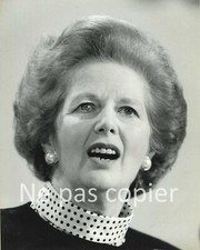 MARGARET TATCHER en 1990 Grande Photo 24 x 19 cm Great Britain