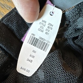 NWT Victoria's Secret Sexy Little Things 34B Black Lingerie~ NEW! Polka Dots