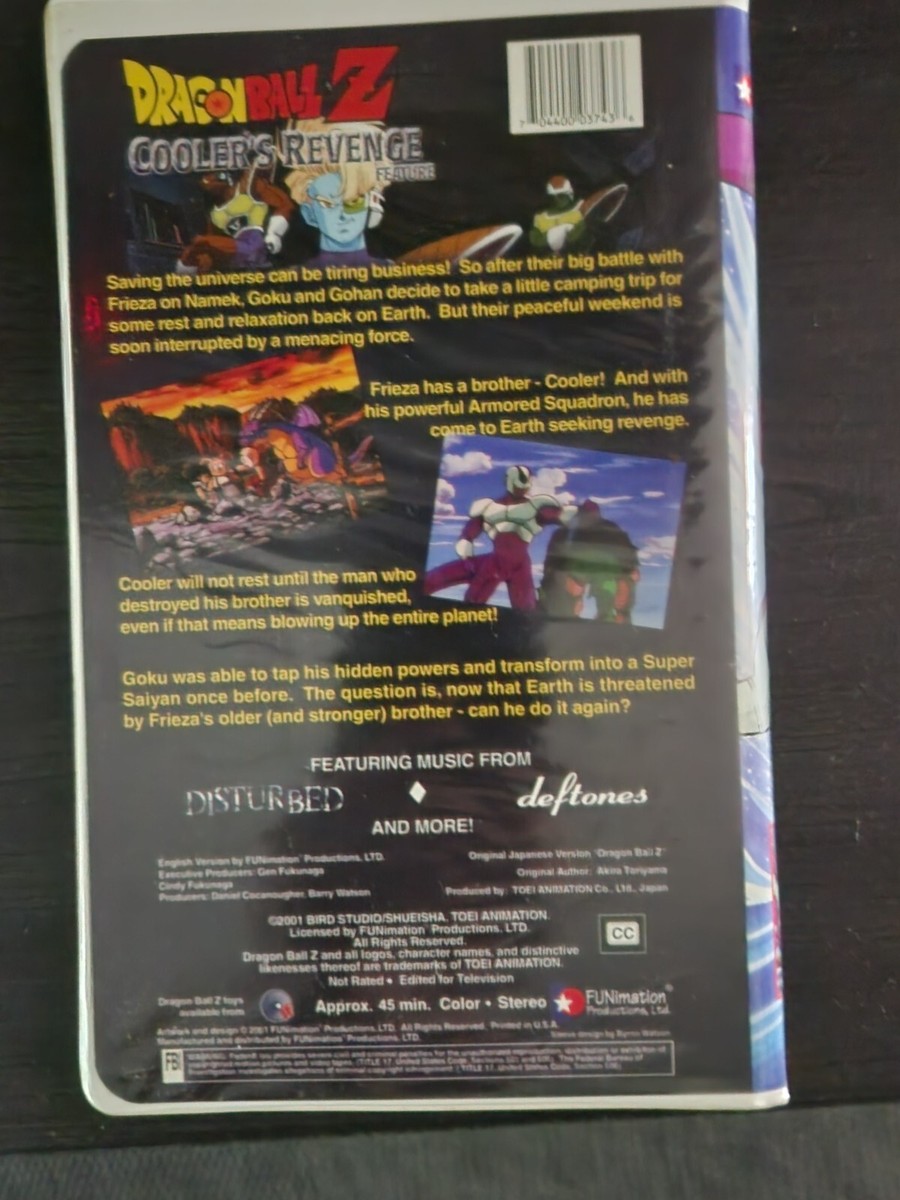 Dragon Ball Z: The Movie - Coolers Revenge (VHS, 2002, Edited