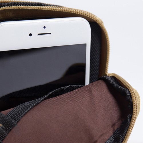 Double Layer Tactical Waist Bag Waterproof Oxford Fabric Phone Bag EDC Molle Bag - Picture 4 of 6
