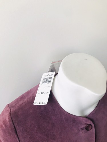 Pendleton Women's Vintage Purple Leather Jacket - New - Size M Petite - $178 - Picture 9 of 9