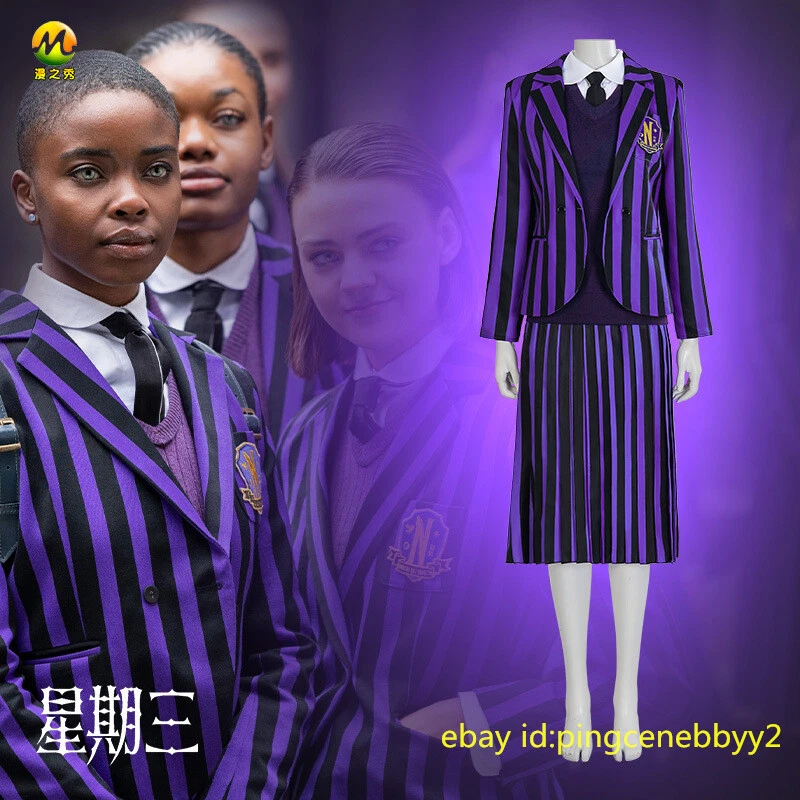  Rubie's Women's Wednesday Costume Nevermore Academy Uniform :  Clothing, Shoes & Jewelry