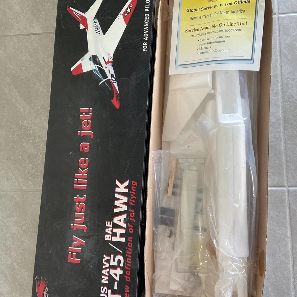 RC Airplane Aircraft ULTRAFLY SCALE T-45 Hawk In Original Box , No Motor Parts - Image 4 of 4