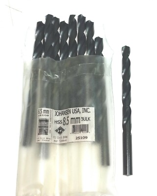 8.5mm Drill bits 10 pieces set Metric High speed steel cutting hs hss 8.5 mm New