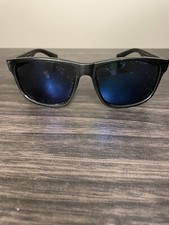 Pacific Ocean Justin Matte Black Blue Lens Sunglasses (Unisex)