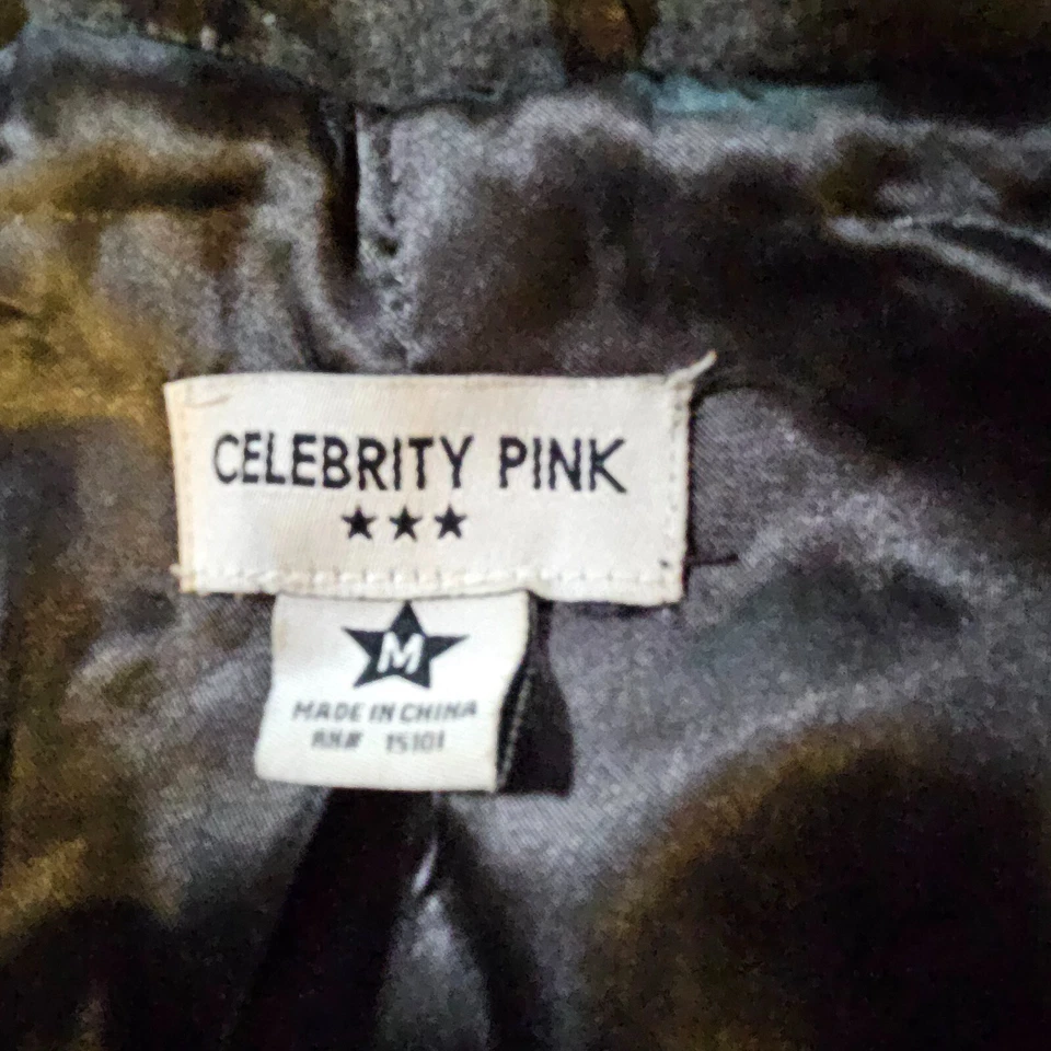 ABRIGO CELEBRITY ROSA GUISANTE GRIS JUNIORS TALLA M Foto 2 de 4