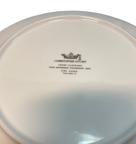 Set Of 2-Christopher Stuart-Eldorado-Dinner Plates 10.25" Multicolors-Unique - Picture 11 of 12