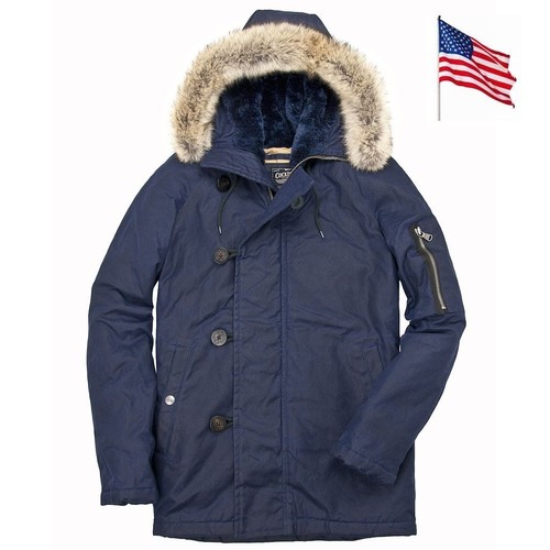 Parka N3B de Las US Botas Militares Cockpit USA Ex Avirex TALLA S Fabricado En - Afbeelding 1 van 5