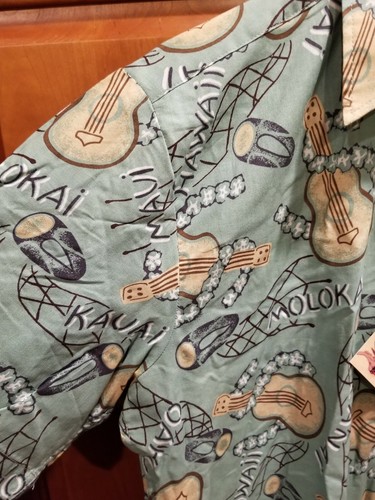 NWT Vtg Reyn Spooner Joe Kealoha Hawaiian Camp Vintage Molokai Ukulele Shirt S - Picture 7 of 9