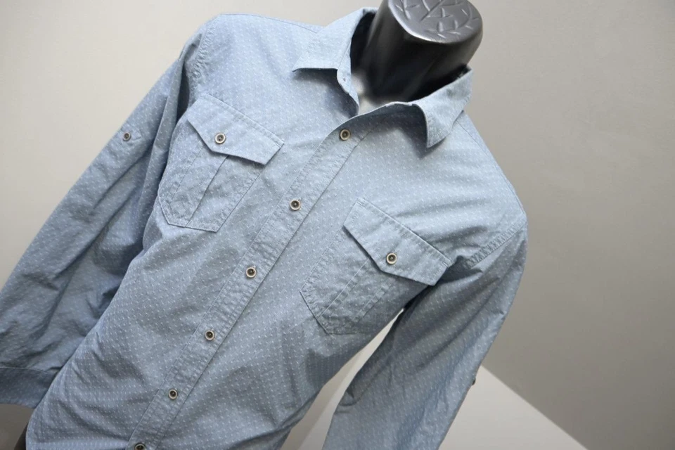 Prana Breathe Camp Shirt Button Up Mountain Hiking Mens Sz Small - Image 4 of 4