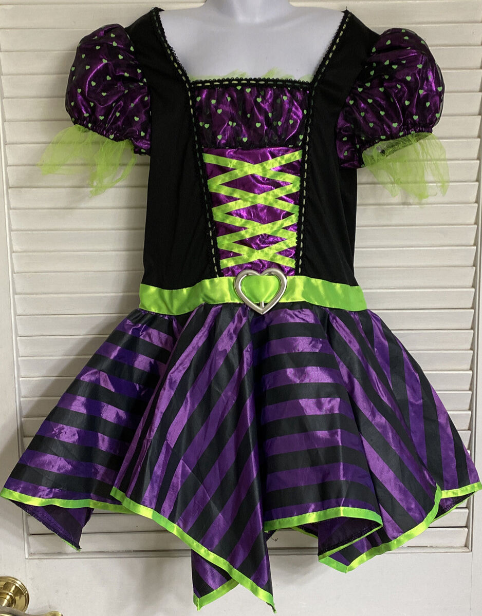 Witch Green/Black Childrens Costume Witch Green/Black Childrens Costume