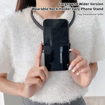 Neck Holder Phone Stand For IPhone Xiaomi Outdoor Vlog Recording Selfie Brac _cn
