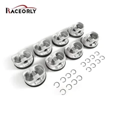 RACEORLY Pistons Rings STD For Mercedes Benz GL550 E500 S550 W212 W221 M273 5.5L