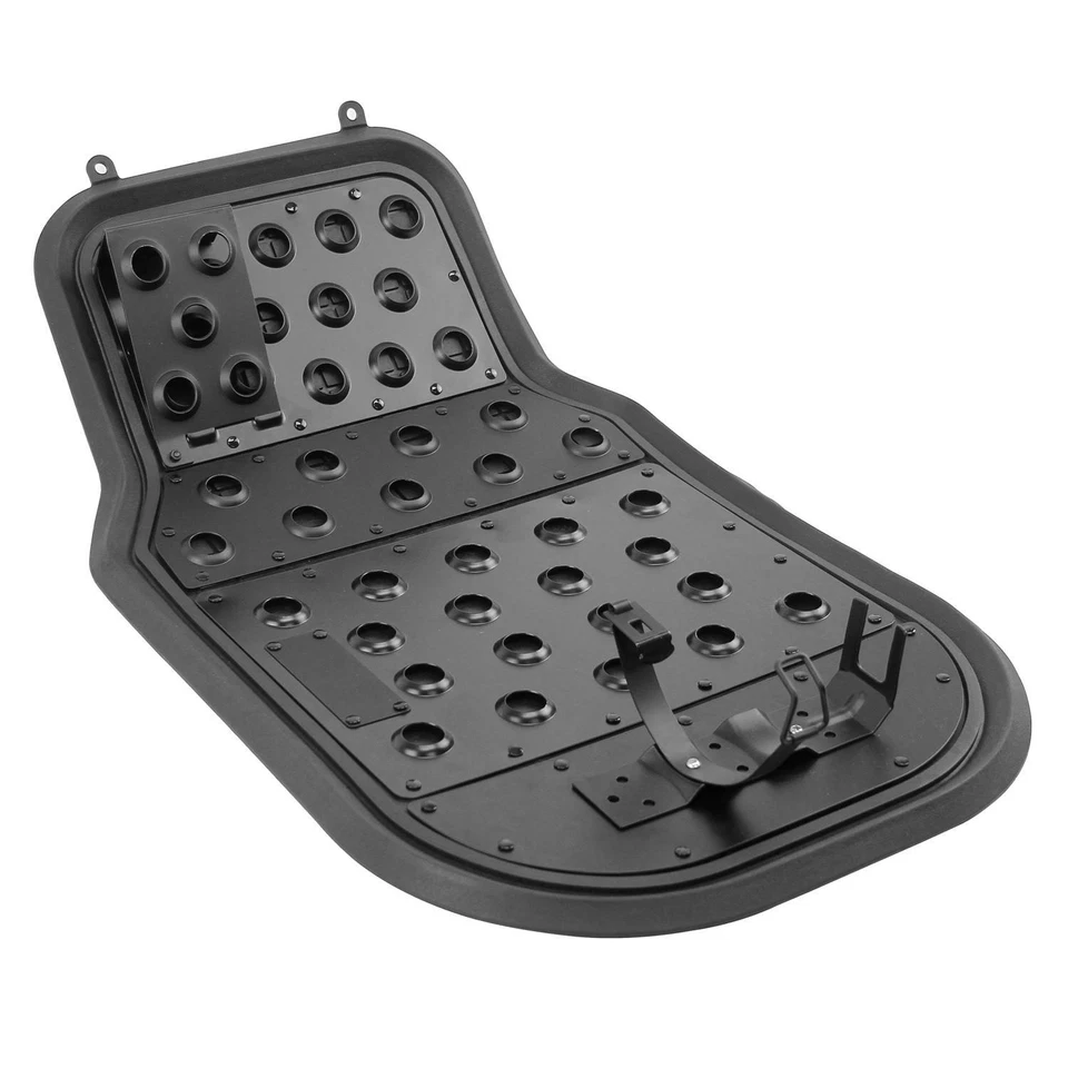 2x ALFOMBRA DE ALUMINIO CON HOYUELOS RECUBIERTOS DE POLVO NEGRO PARA NISSAN MAZDA MITSUBISHI Foto 3 de 4