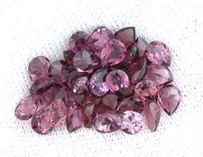 FOUR 4x3 4mm x 3mm Pear Natural Rhodolite Garnet Gem Stone Gemstone EBS2652