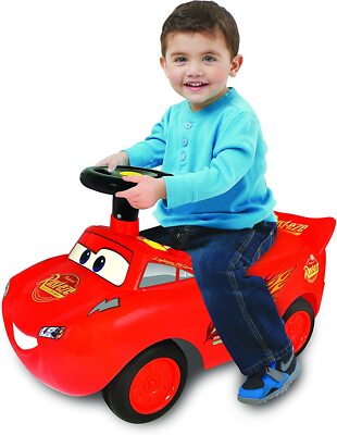 Kiddieland 4.5 Volt 1 Seater Disney - Lightning Mcqueen Cars Car Push/Scoot