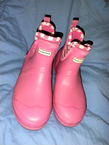Hunter X Target Ankle Rain Boots Pink 
